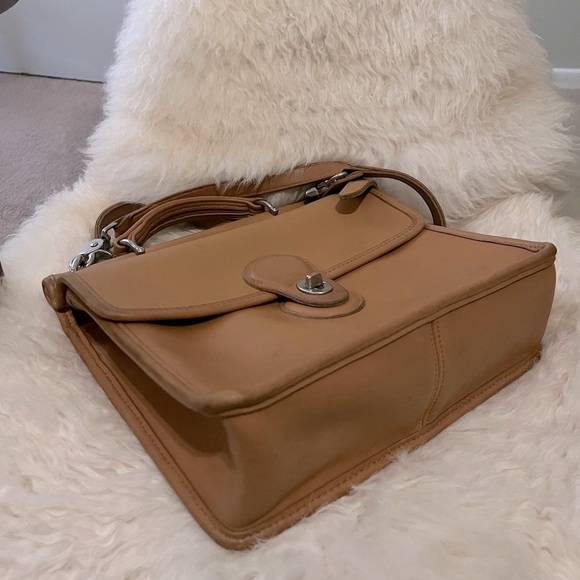 Vintage Coach Willis Crossbody Bag Camel Nickel 9927 - Picture 8 of 10